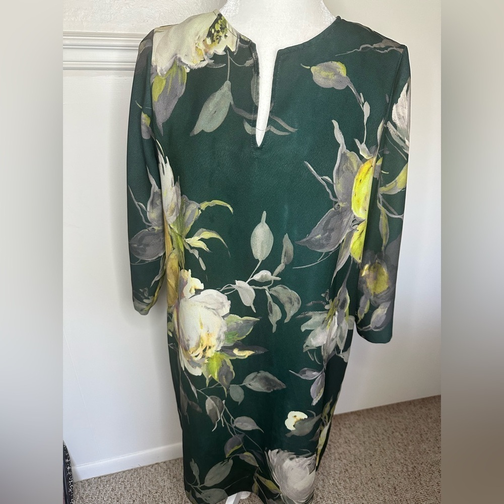Karen Kane Green and Yellow Sheath Dress size M